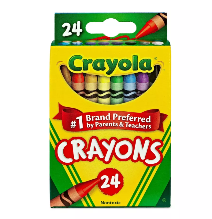 Crayola Art Supply - Matite colorate pre-affilate Crayola, 12 pezzi,