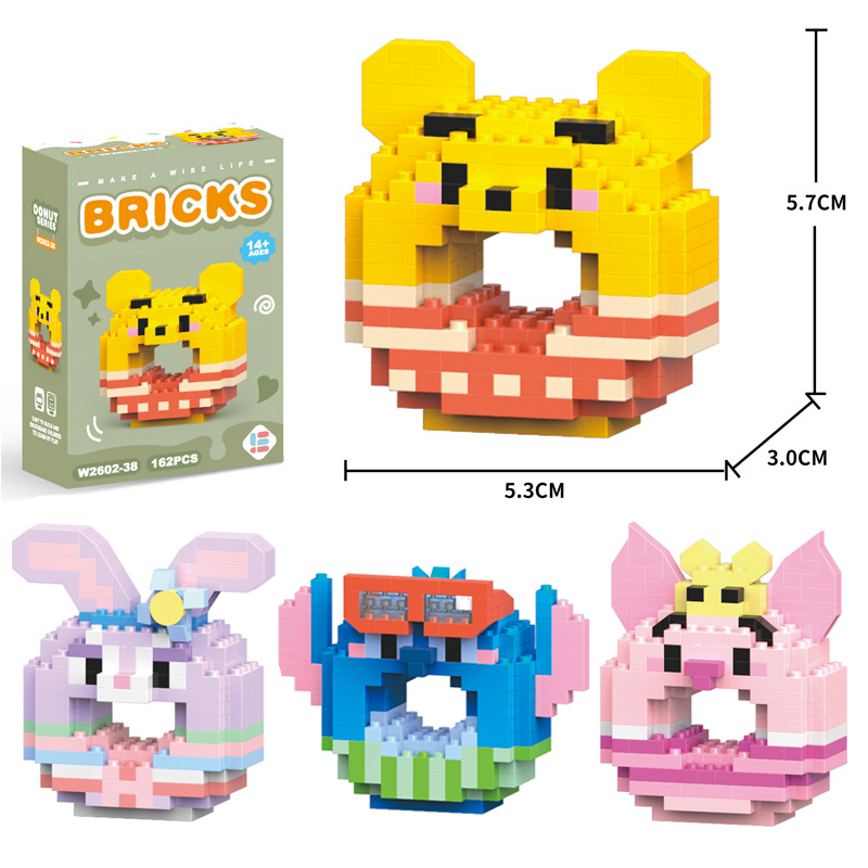 Kids Toys Cartoon Images - Nuovo ciambella immagine building block Stitch