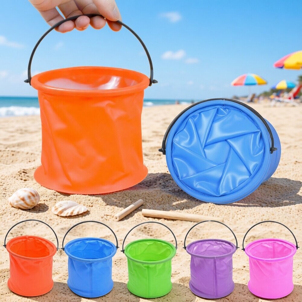 Kinetic Sand Mold - Secchio Pieghevole Portatile Multifunzionale per Pesca,