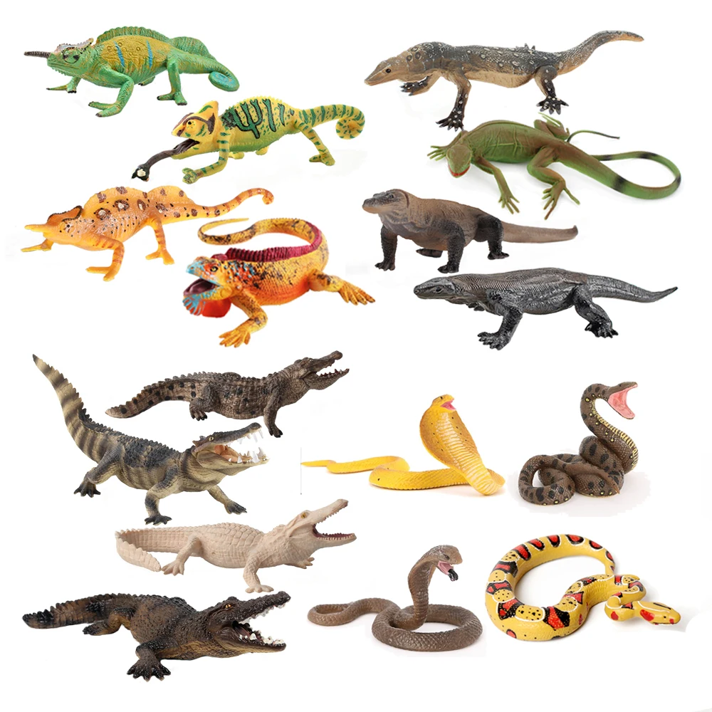 Kids Toys Reviews - Modellino in Plastica di Camaleonte, Figurina