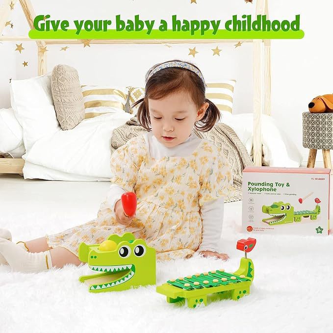 Kids Toys Xylophone - Giocattolo Xilofono in Legno a Forma