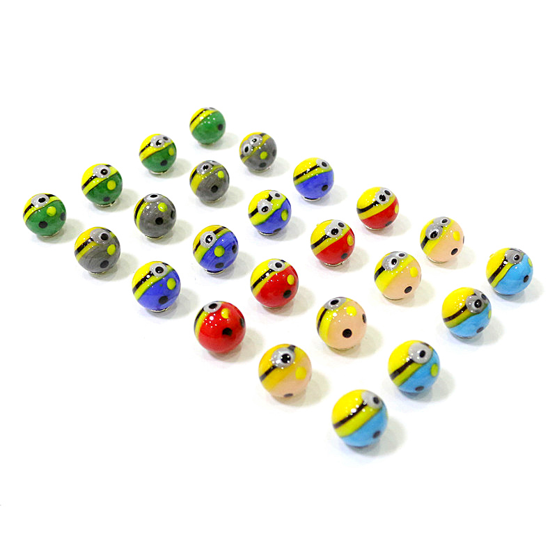 Kids Toys Cartoon Images - 24Pcs Cute Rare Glass biglie Ball