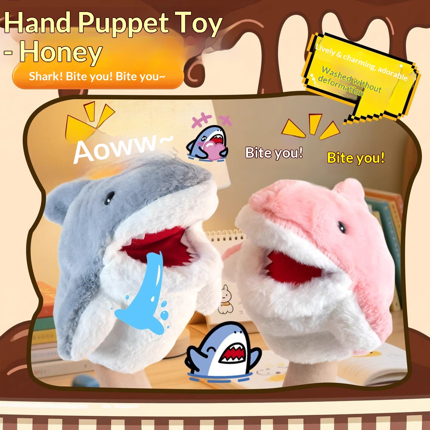 Pupazzo a mano a forma di squa - Soft Plush Doll recensione e prezzo