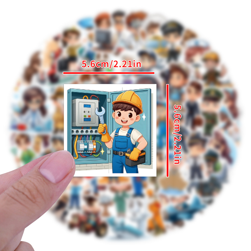 60 Adesivi a Tema Lavoro e Car - Kids Toys Cartoon Images recensione e prezzo